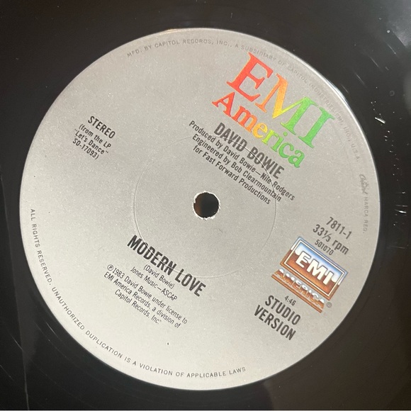 David Bowie Vinyl Record - Picture 6 of 7